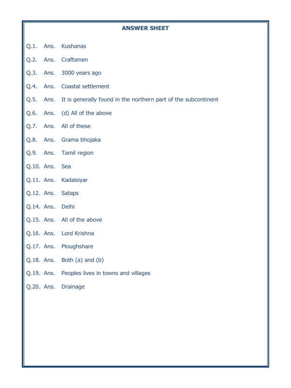 A2ZWorksheets:General Awareness-Our History and Heritage-Vital Villages, Thriving Towns-05