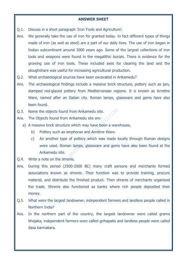 A2ZWorksheets:General Awareness-Our History and Heritage-Vital Villages, Thriving Towns-11