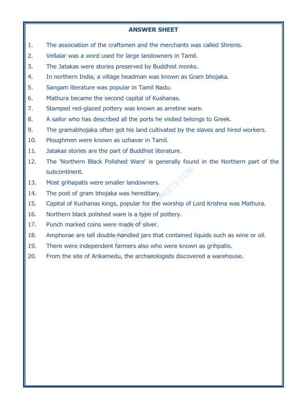A2ZWorksheets:General Awareness-Our History and Heritage-Vital Villages, Thriving Towns-12