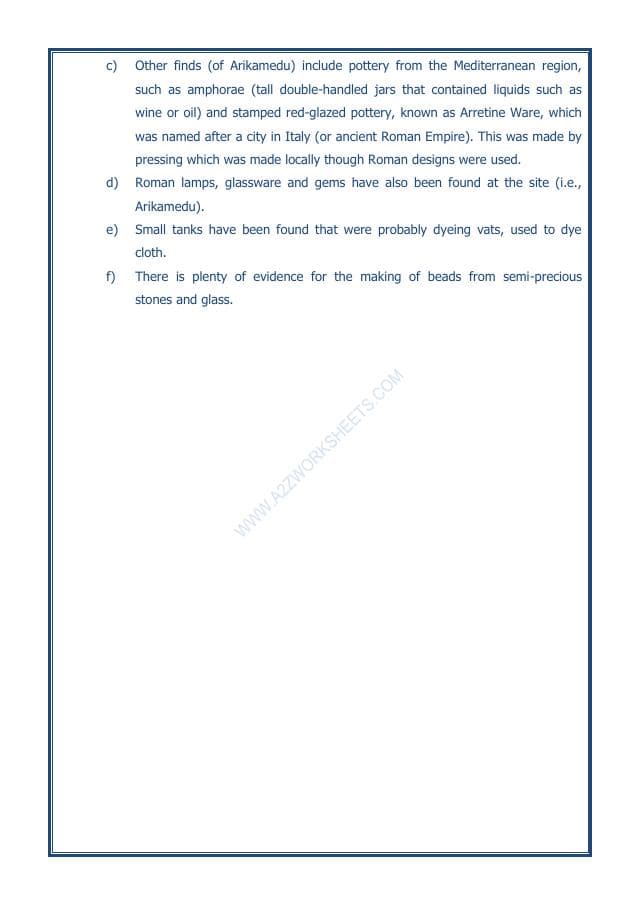 A2ZWorksheets:General Awareness-Our History and Heritage-Vital Villages, Thriving Towns-13