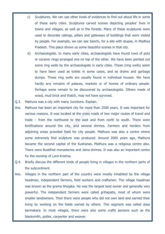 A2ZWorksheets:General Awareness-Our History and Heritage-Vital Villages, Thriving Towns-14