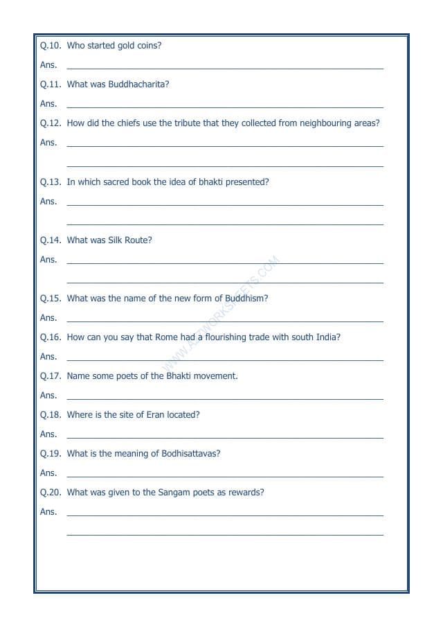 A2ZWorksheets:General Awareness-Our History and Heritage-Traders, Kings And Pilgrims-03