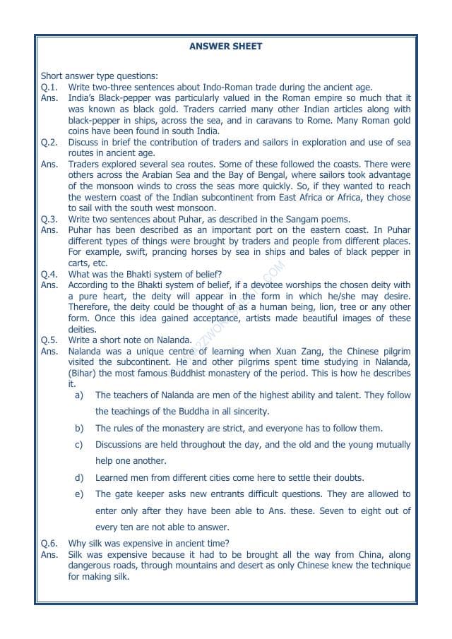 A2ZWorksheets:General Awareness-Our History and Heritage-Traders, Kings And Pilgrims-08