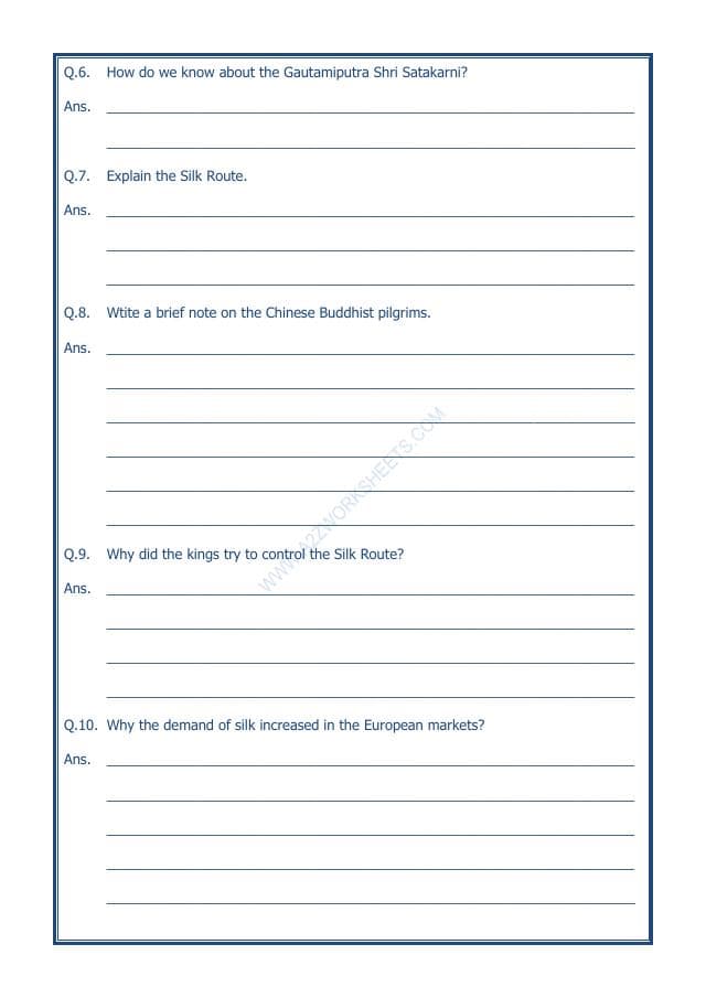 A2ZWorksheets:General Awareness-Our History and Heritage-Traders, Kings And Pilgrims-09