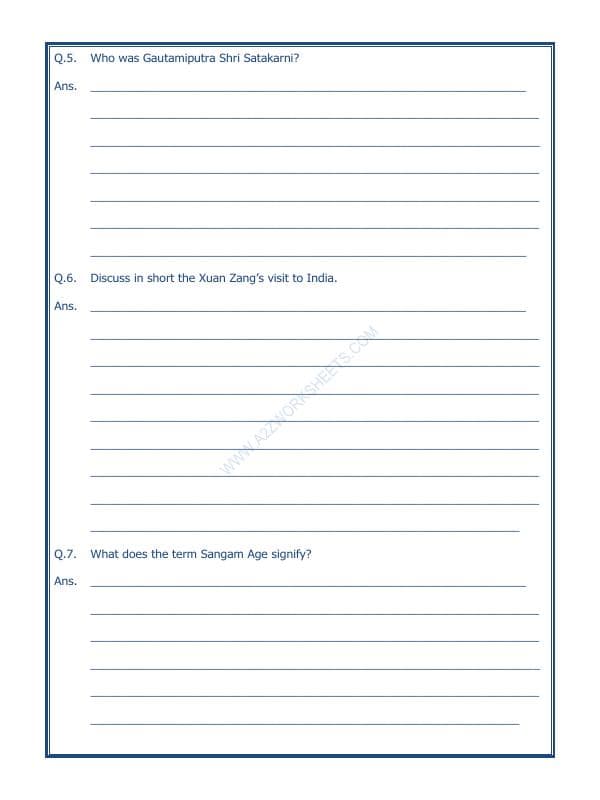 A2ZWorksheets:General Awareness-Our History and Heritage-Traders, Kings And Pilgrims-11