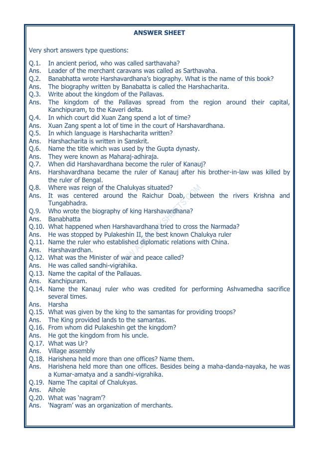 A2ZWorksheets:General Awareness-Our History and Heritage-New Empires And Kingdoms-02