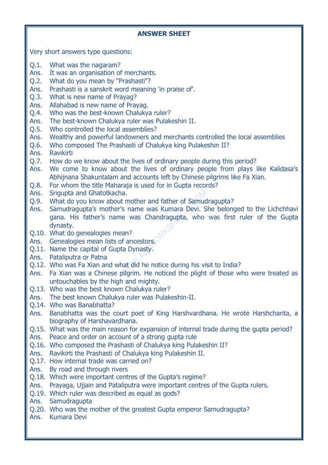 A2ZWorksheets:General Awareness-Our History and Heritage-New Empires And Kingdoms-03