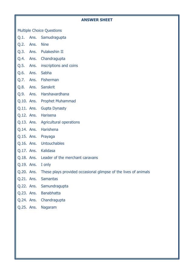 A2ZWorksheets:General Awareness-Our History and Heritage-New Empires And Kingdoms-06