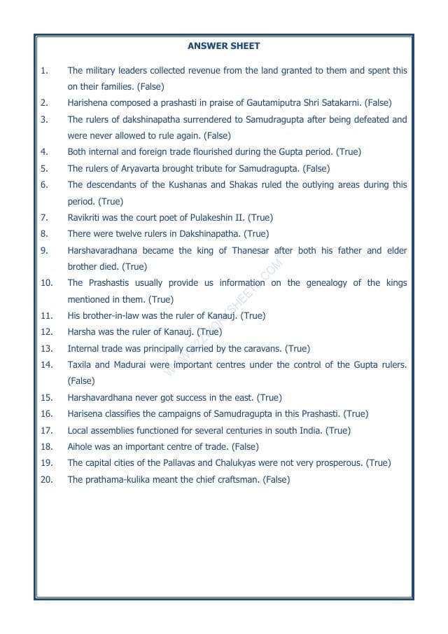 A2ZWorksheets:General Awareness-Our History and Heritage-New Empires And Kingdoms-08