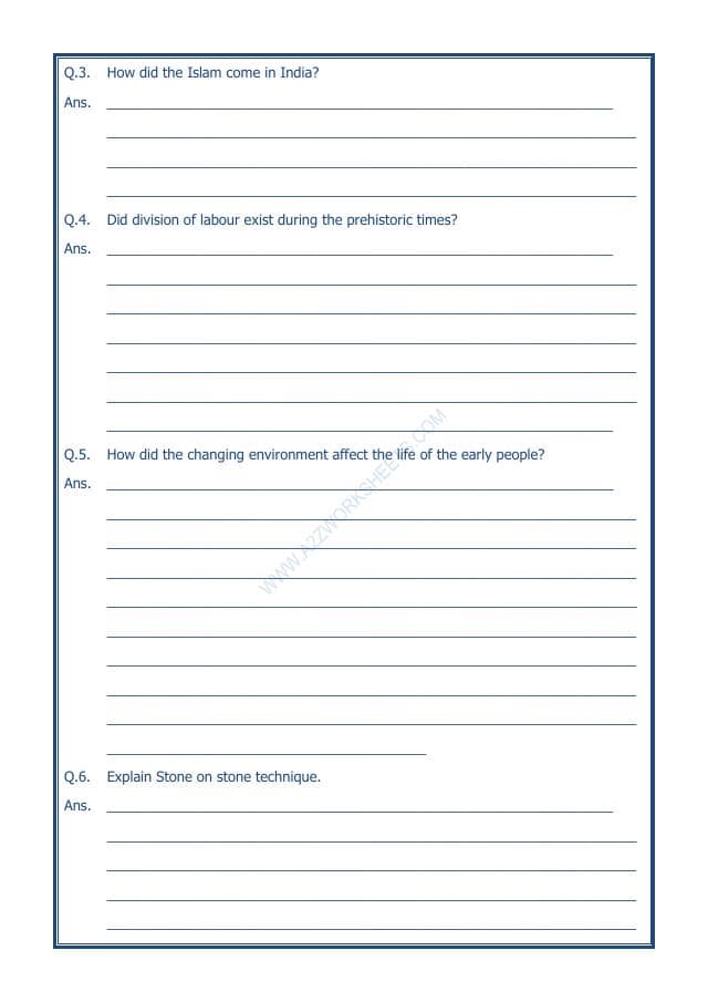 A2ZWorksheets:General Awareness-Our History and Heritage-New Empires And Kingdoms-09