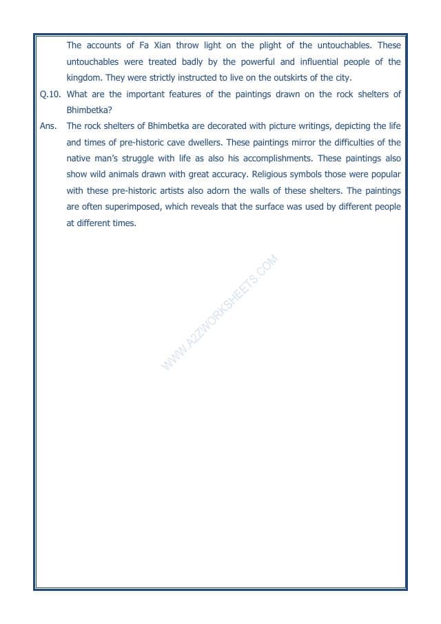 A2ZWorksheets:General Awareness-Our History and Heritage-New Empires And Kingdoms-09