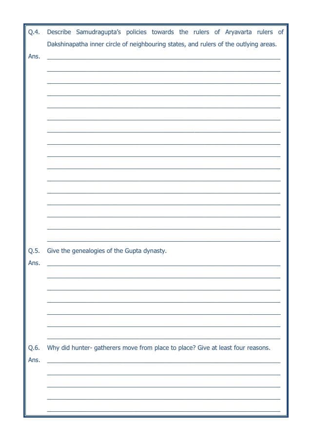 A2ZWorksheets:General Awareness-Our History and Heritage-New Empires And Kingdoms-14