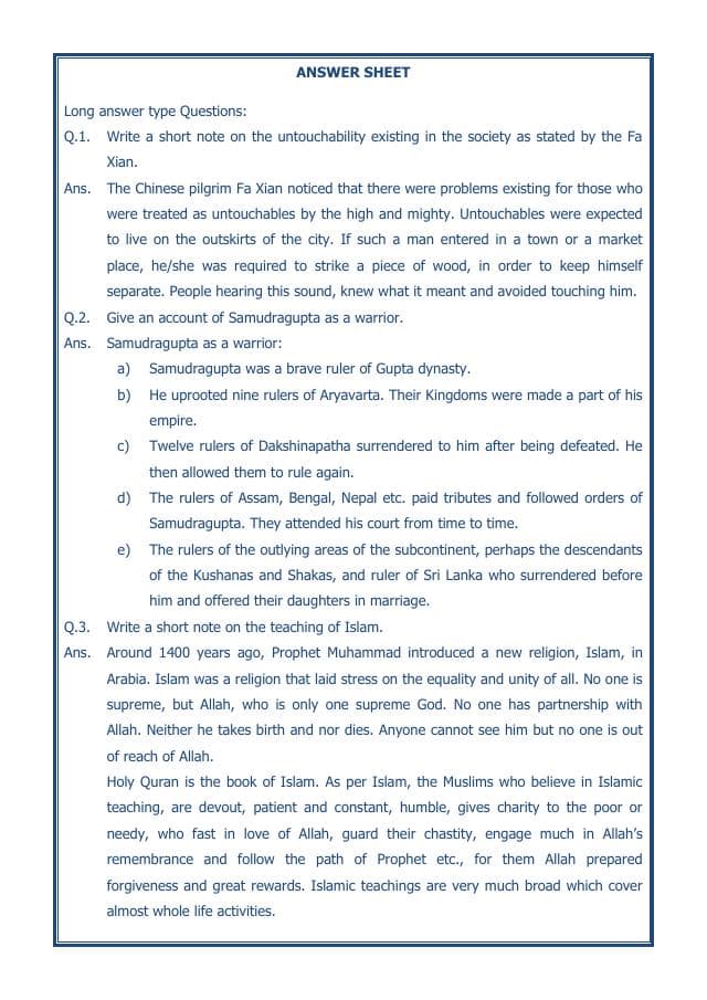 A2ZWorksheets:General Awareness-Our History and Heritage-New Empires And Kingdoms-15