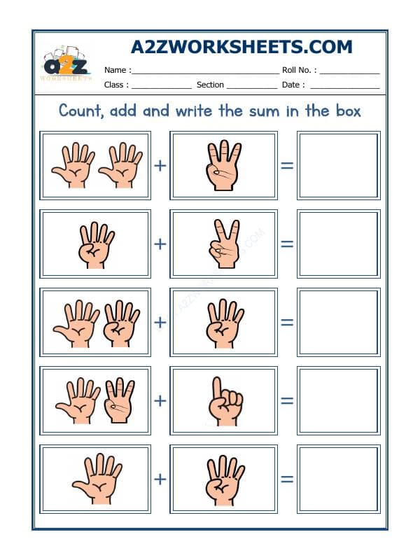 A2ZWorksheets:Maths-Addition-Addition Worksheet-06