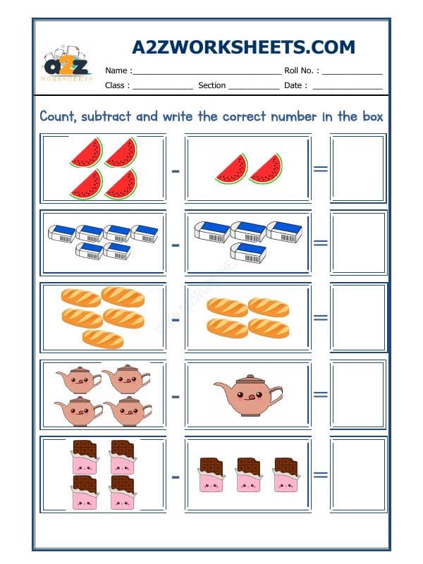 A2ZWorksheets:Maths-Subtraction-Subtraction Worksheet-02