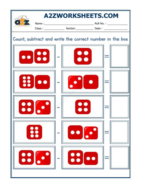 A2ZWorksheets:Maths-Subtraction-Subtraction Worksheet-04