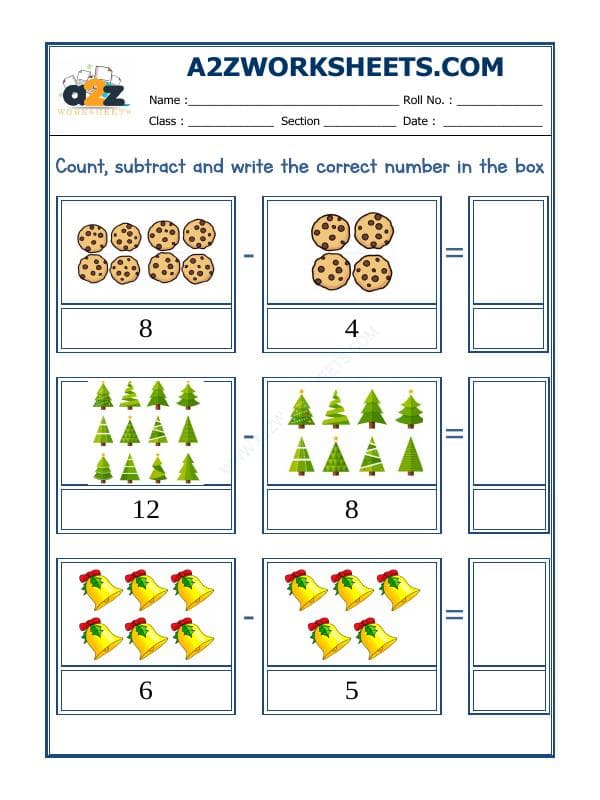A2ZWorksheets:Maths-Subtraction-Subtraction Worksheet-09