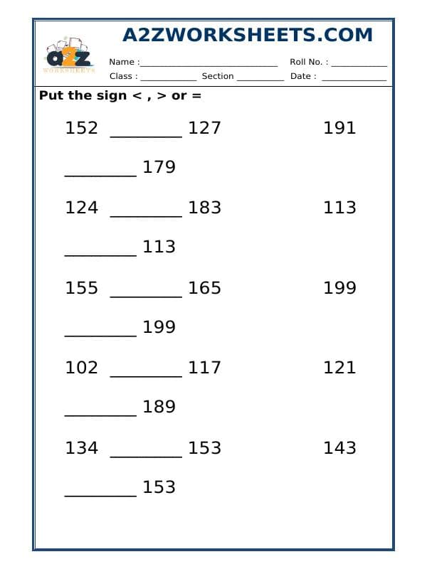 A2ZWorksheets:Maths-Numbers-Put The Sign Greater, Lesser And Equal To-03