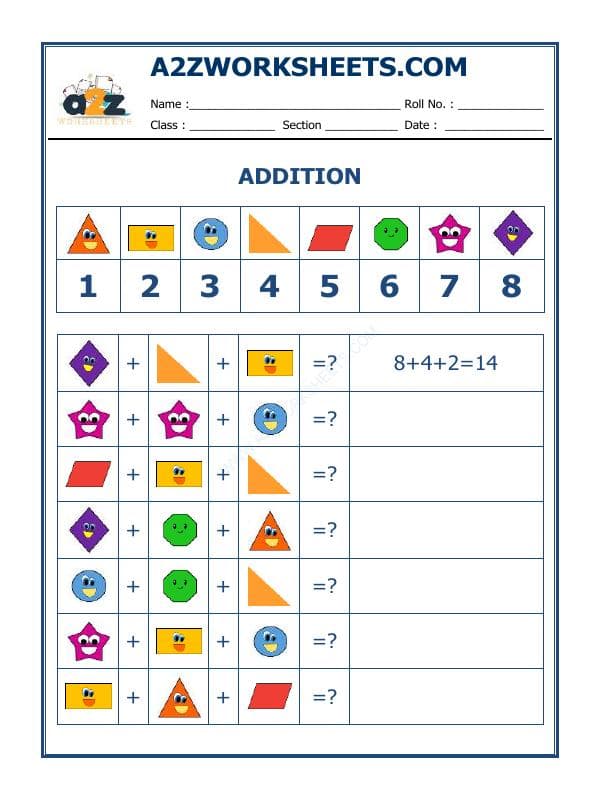 A2ZWorksheets:Maths-Addition-Addition-02