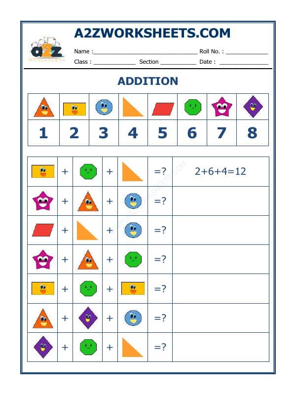 A2ZWorksheets:Maths-Addition-Addition-06