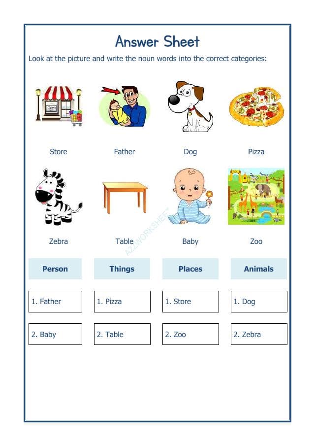 A2ZWorksheets:English-Grammar-English Noun Worksheet-02