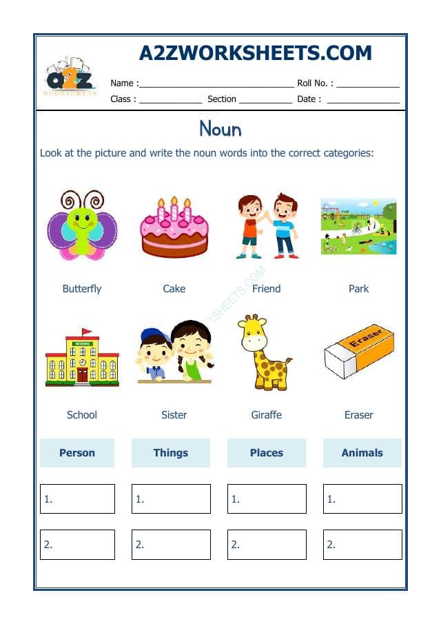 English Noun Worksheet-03