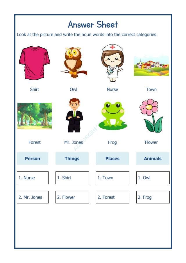 A2ZWorksheets:English-Grammar-English Noun Worksheet-05