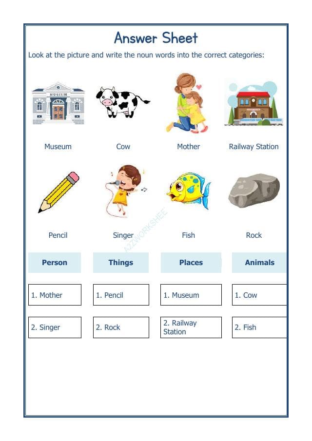 A2ZWorksheets:English-Grammar-English Noun Worksheet-08