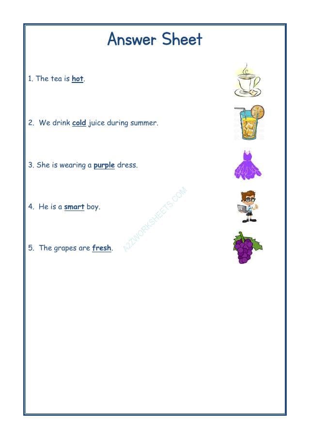 A2ZWorksheets:English-Grammar-English Adjectives Worksheet-05