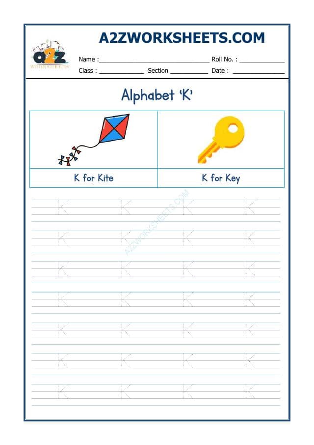 English Alphabet 'K'