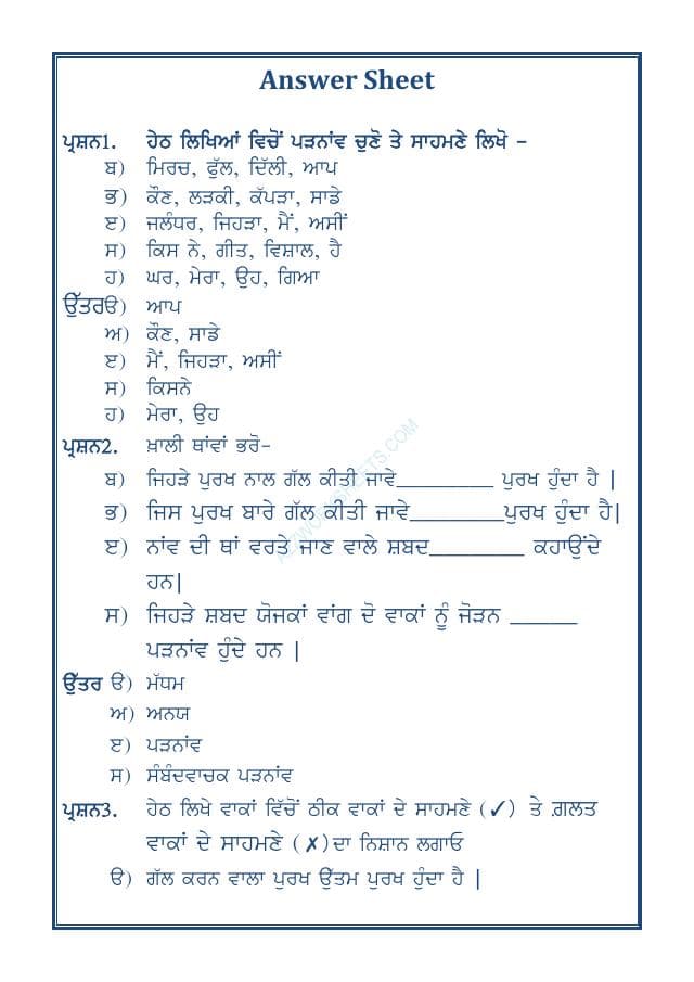 A2ZWorksheets:Language-Punjabi-Punjab Grammar-Padnav-06