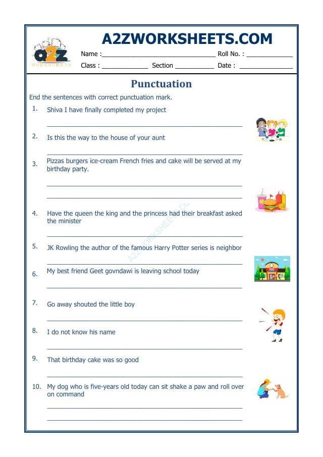 A2ZWorksheets:English-Grammar-English Punctuation Worksheet-04