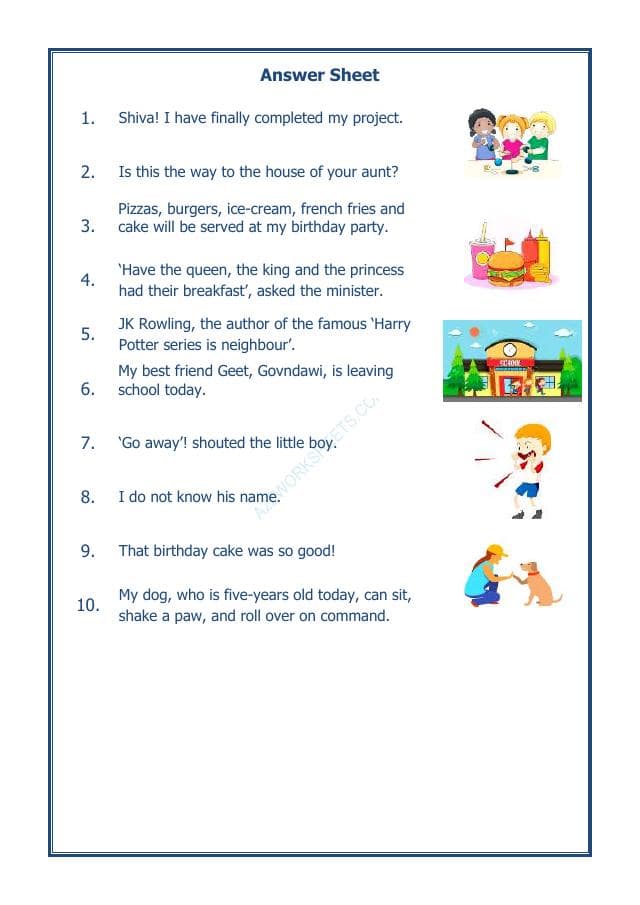 A2ZWorksheets:English-Grammar-English Punctuation Worksheet-04