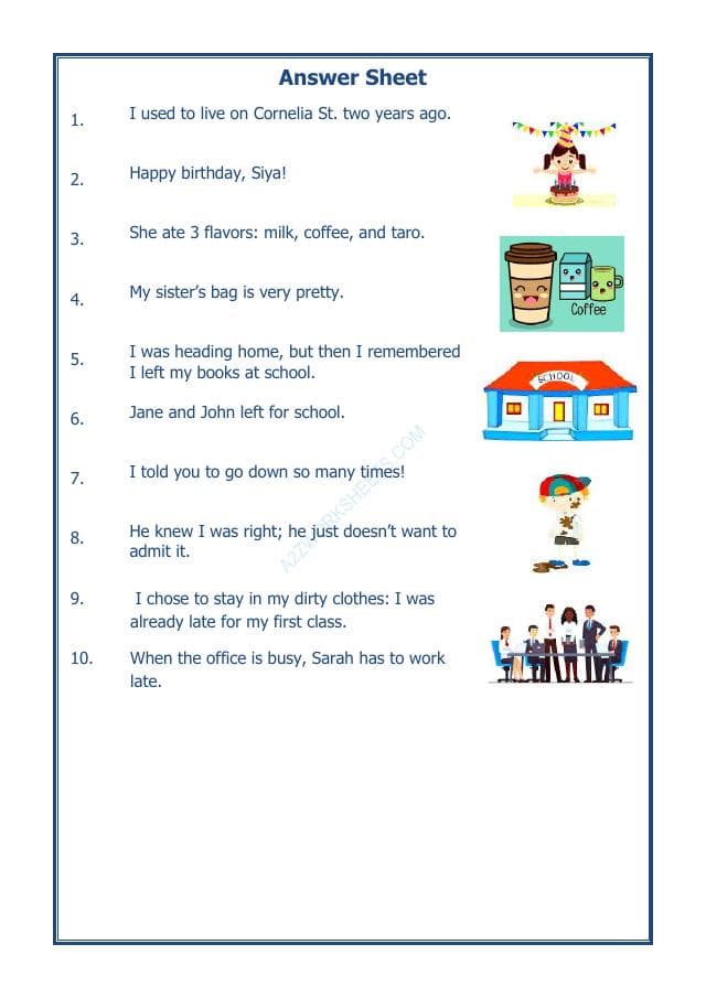 A2ZWorksheets:English-Grammar-English Punctuation Worksheet-02