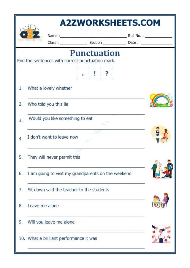 A2ZWorksheets:English-Grammar-English Punctuation Worksheet-05
