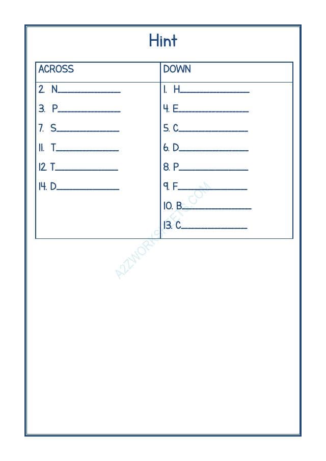A2ZWorksheets:English-Reading-Crossword -Occupations