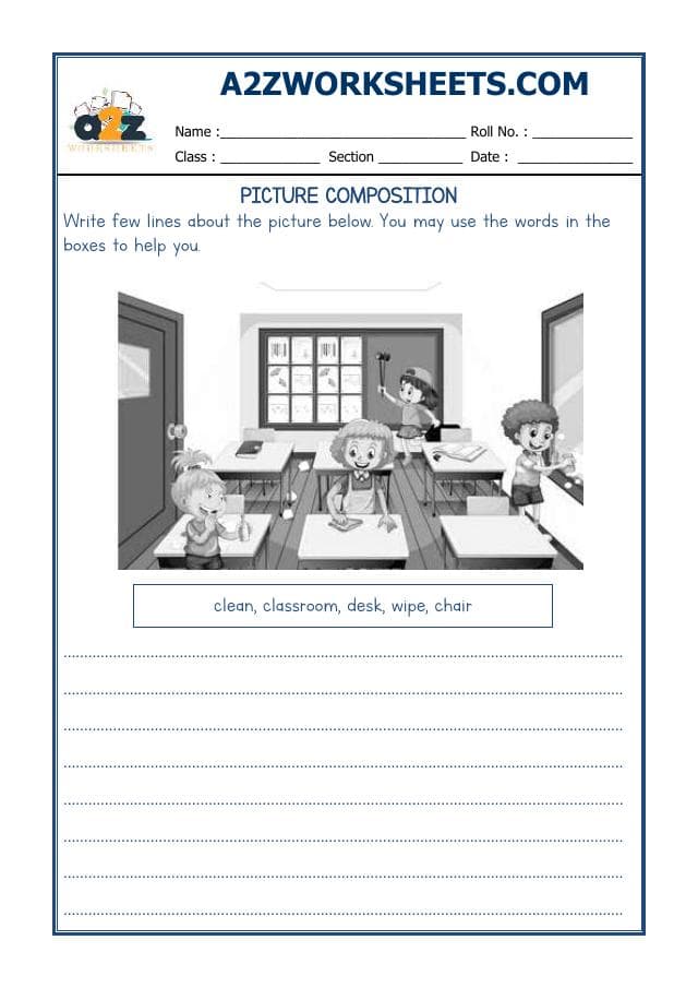 A2ZWorksheets:English-Writing-Picture Composition-10
