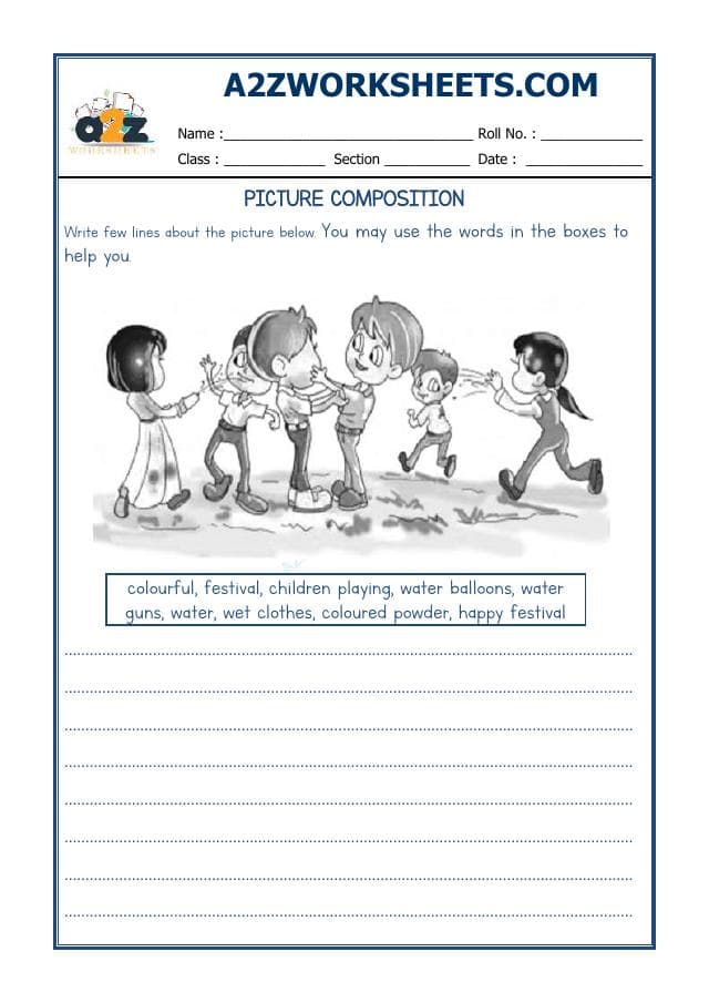 A2ZWorksheets:English-Writing-Picture Composition-13