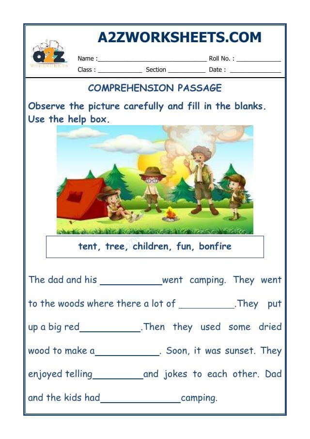 A2ZWorksheets:English-Reading-Picture Comprehension-30