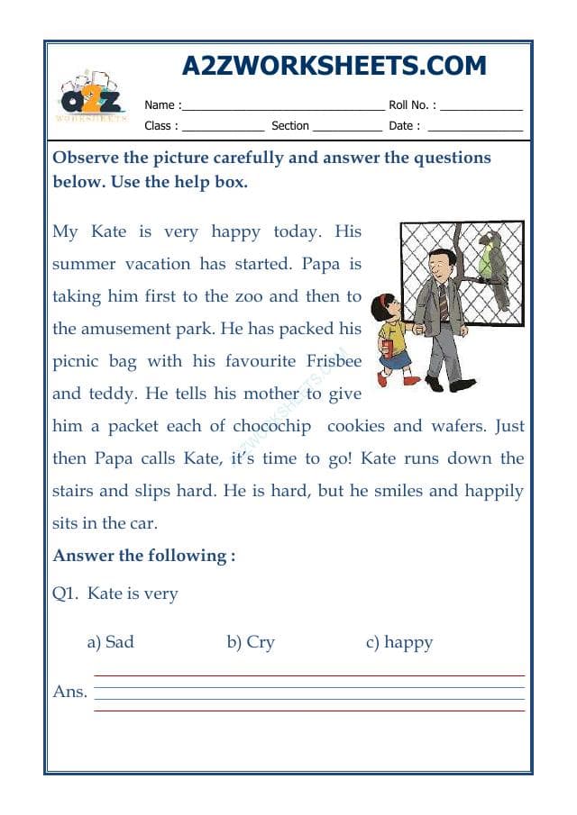 A2ZWorksheets:English-Reading-Picture Comprehension-37