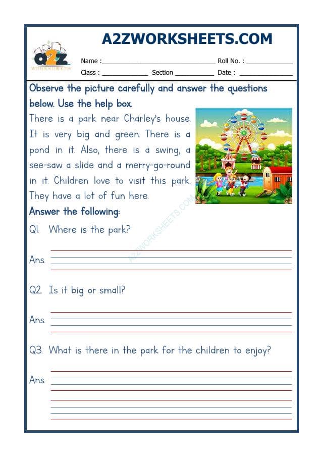 A2ZWorksheets:English-Reading-Picture Comprehension-40