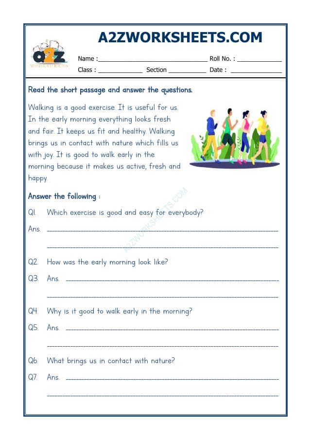 A2ZWorksheets:English-Reading-Comprehension Passage-22