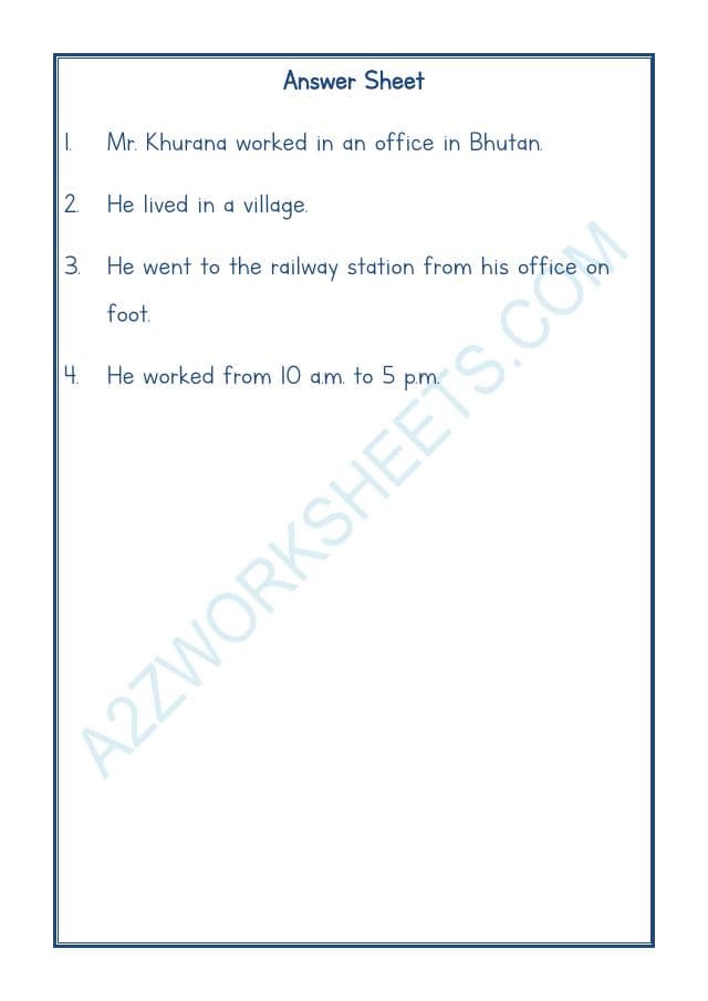 A2ZWorksheets:English-Reading-Comprehension Passage-26