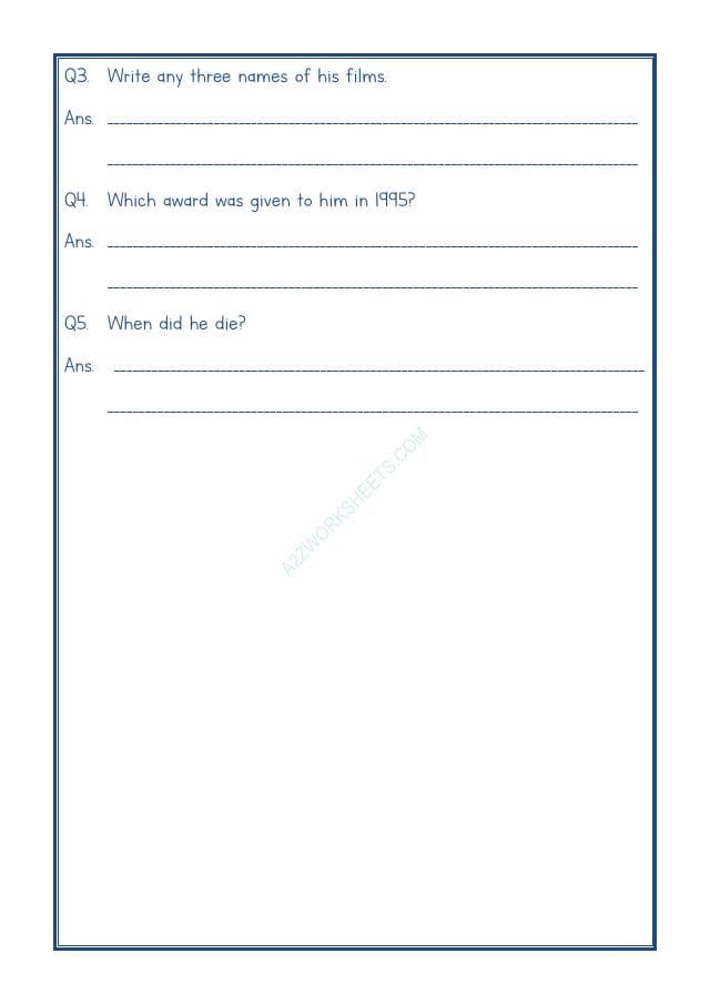 A2ZWorksheets:English-Reading-Comprehension Passage-16