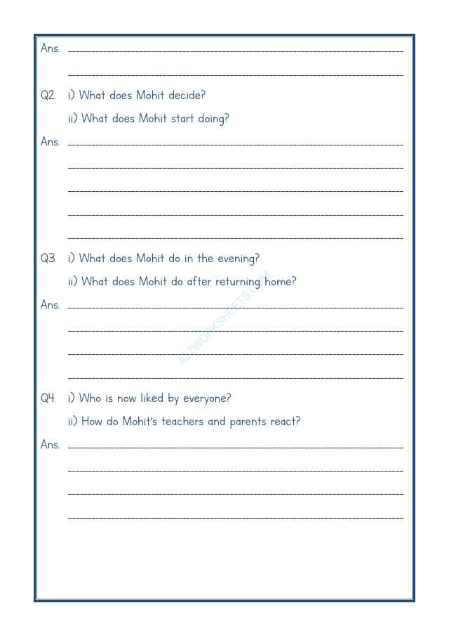 A2ZWorksheets:English-Reading-Comprehension Passage-20