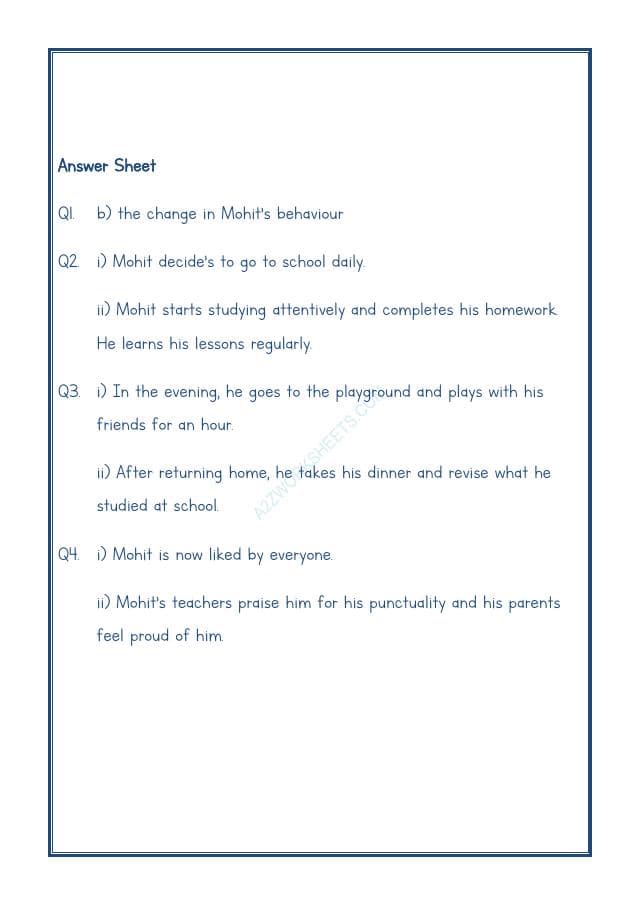 A2ZWorksheets:English-Reading-Comprehension Passage-20