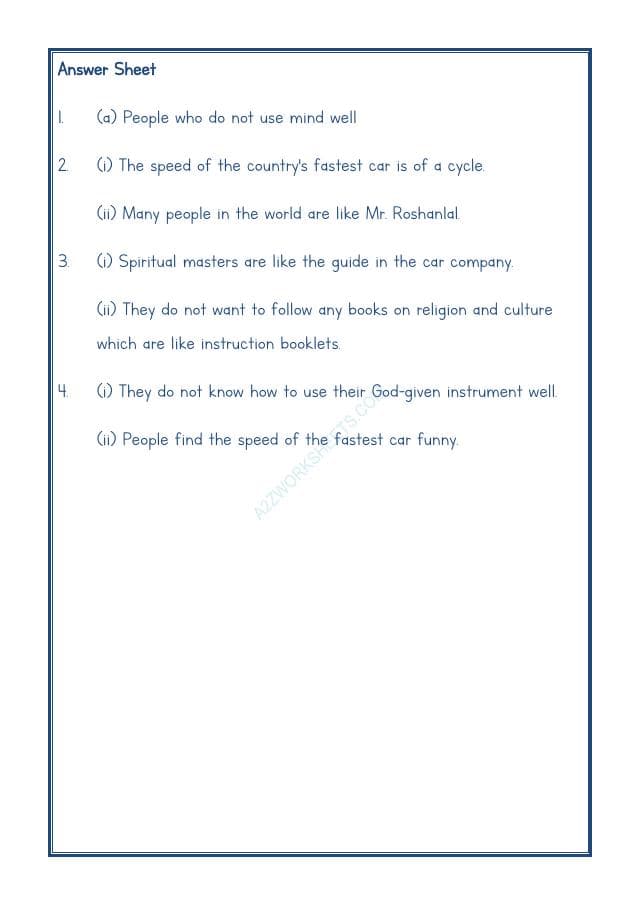 A2ZWorksheets:English-Reading-Comprehension Passage-21