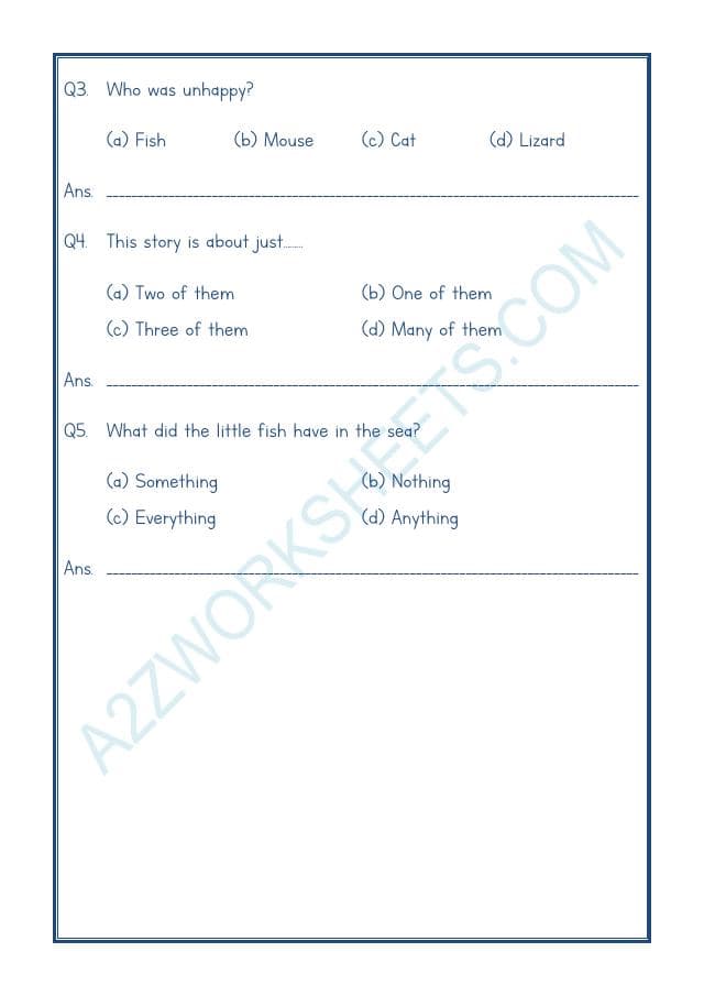 A2ZWorksheets:English-Reading-Comprehension Passage-22