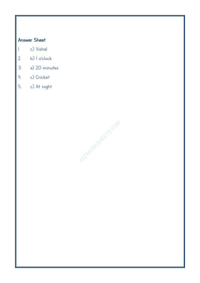 A2ZWorksheets:English-Reading-Comprehension Passage-27