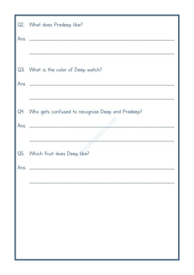A2ZWorksheets:English-Reading-Comprehension Passage-30